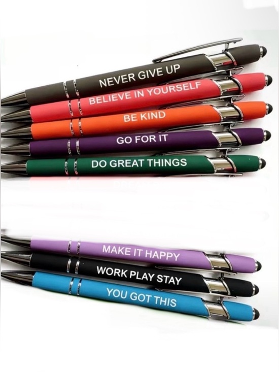 Other - Motivational Stylus Ballpoint Pen 2-in-1 Touchscreen Pen (1)